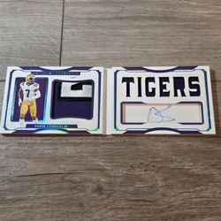 Panini 2022 National Treasures Derek Stingley Jr. LSU Booklet Auto Patch /25