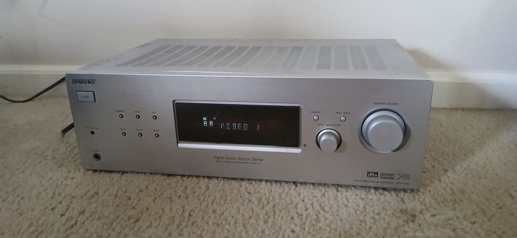 Sony Silver Amplifier Amp Receiver Audio Video Phono Sound