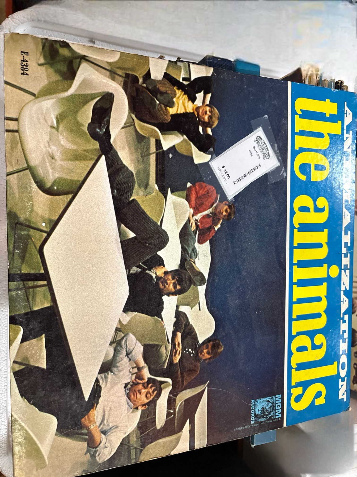 The Animals Animalization Lp Vinyl 1966 1st Stereo Press Shrink/Insert EX/EX