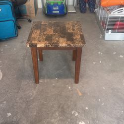 Granite table top end table