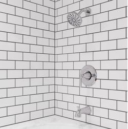 Pfister Ladera Single Handle 3-Spray Tub and Shower Faucet 1.8 GPM in Polished Chrome (Valve Included) Store SKU# 1002-255-407