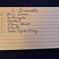 6 Brand New Fashion Jewelry Bracelets 