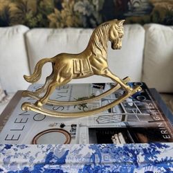 Brass Rocking Horse
