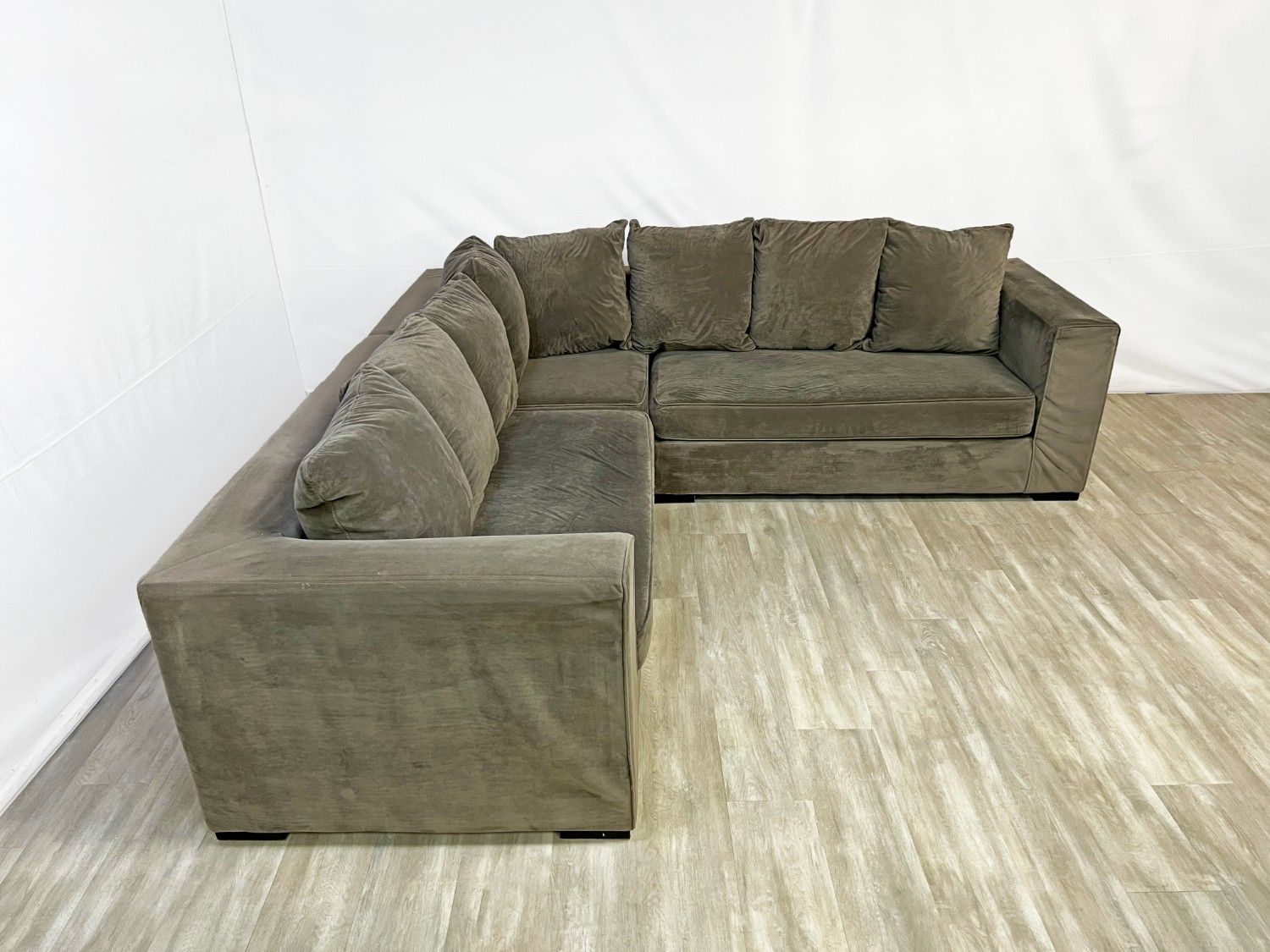 ( Delivery Available ) West Elm Walton Dark Gray Sectional Couch