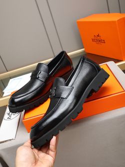 Hermes Men’s Leather Shoes With Box 2026 New