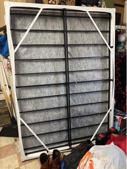 Full size bed box spring metal with cover already assembled …