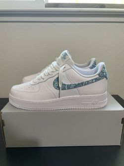 Blue Paisley Af1 Size 10w / 8.5m