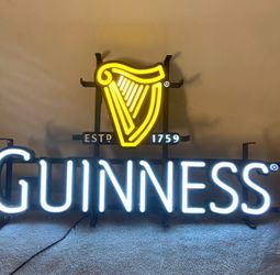Guinness Harp Beer Irish 32"x24" Neon Light Sign