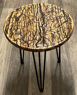 Fractal And Yakisugi Burned Table