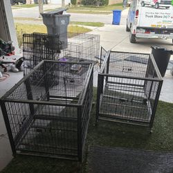 3 Dog Kennel Drop And 2 Fences 