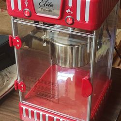 Brand New Elite Classic Carnival Retro-Style Kettle Popcorn Maker For only $65!!!!