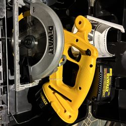 Dewalt Circular Cutting Saw New. With Battery, Charger And Hard Case