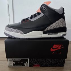 Jordan 3 Black Cement Size 9