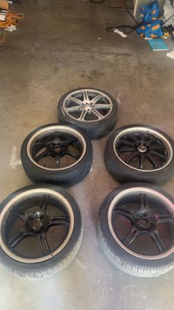 4x100 5 pc Wheels and Tires
