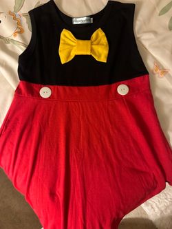 Girls Mickey Mouse Inspired Dress