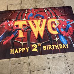 Spider-Man bday banner 