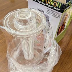 Prodyne Fruit Infusion Flavor Pitcher, Clear, 93 oz.