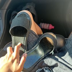 Glitter slides 