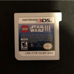 LEGO StAR WARS III: the Clone Wars (Nintendo 3DS, 2011) CARTRIDGE tested

