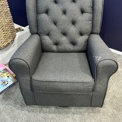Gray Rocking Nursery Chair