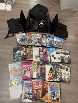 DVD Bundle W/ Home  & Car Player Plus  Over 20 DVD S 