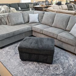 2 PC Sectional  Sofa and Wedge Chaise$ 1199