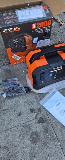 Shop Generac
1600W Output / 3200 Peak 2106Wh Portable Battery Power Station with Push Button Start and Solar Charging - GB2000