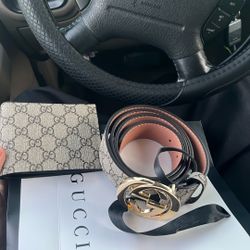 Gucci Belt And Wallet Set