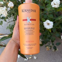 Kerastase Oleo Relax Shampoo For Dry Hair 1000ml MRSP $149 Satisfaction Guaranteed