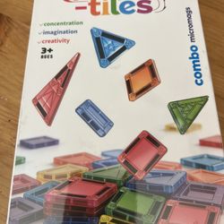 Mini Magnetic Tiles 50PCS Travel Magnetic