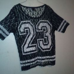 Beautiful Woman s See Thru Jersey. Size  1 X