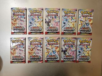 Pokemon Tcg Prismatic Evolutions Booster Pack Lot