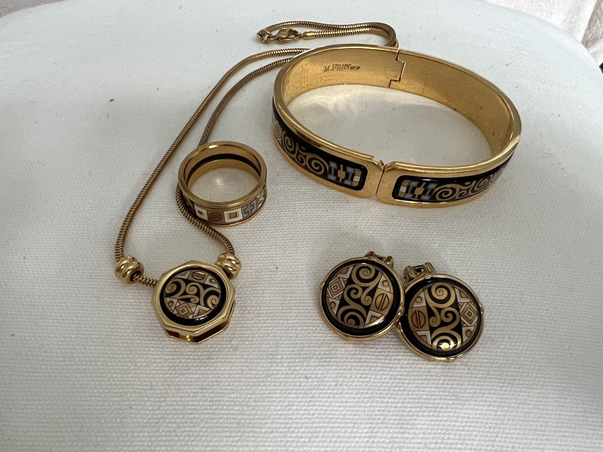 Michaela Frey 24ct Gold Plated Hommage à Gustav Klimt Set