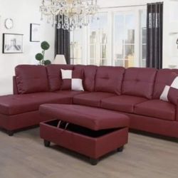 Sectional And Ottoman 