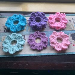 Flower Petal Scrunchies