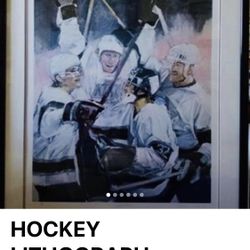 WAYNE GRETZKY L.A. KINGS HOCKEY LITHOGRAPH 
