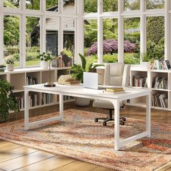 Simple Con-/ference T-/able, Re/-ctangular Meeting T-able Computer Desk