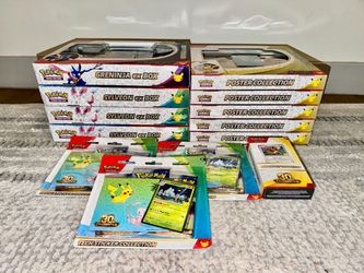Pokemon 30th Celebration Sealed - Sylveon Greninja ex Boxes, Tech Stickers