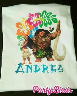 Moana birthday shirt