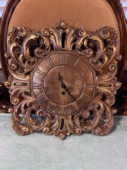 Ornate Baroque Style Wall Clock