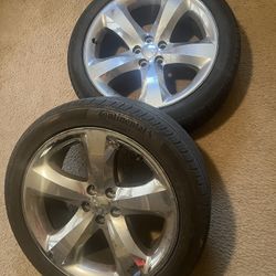 Dodge Charger rims and tires