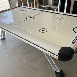 Air hockey table + accessories = Works Great!