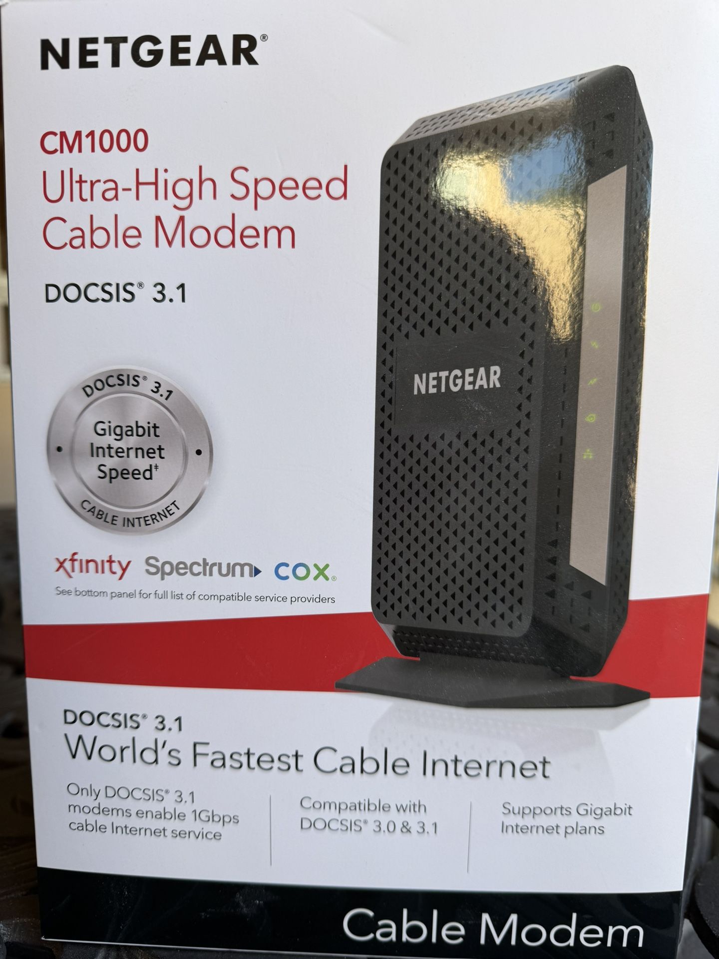 NETGEAR Cable Modem DOCSIS 3.1 