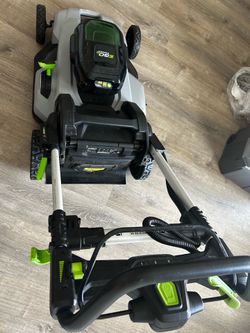 E go electric mower tesla of mowers