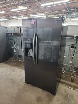 Samsung Black Stainless Side By Side Fridge 