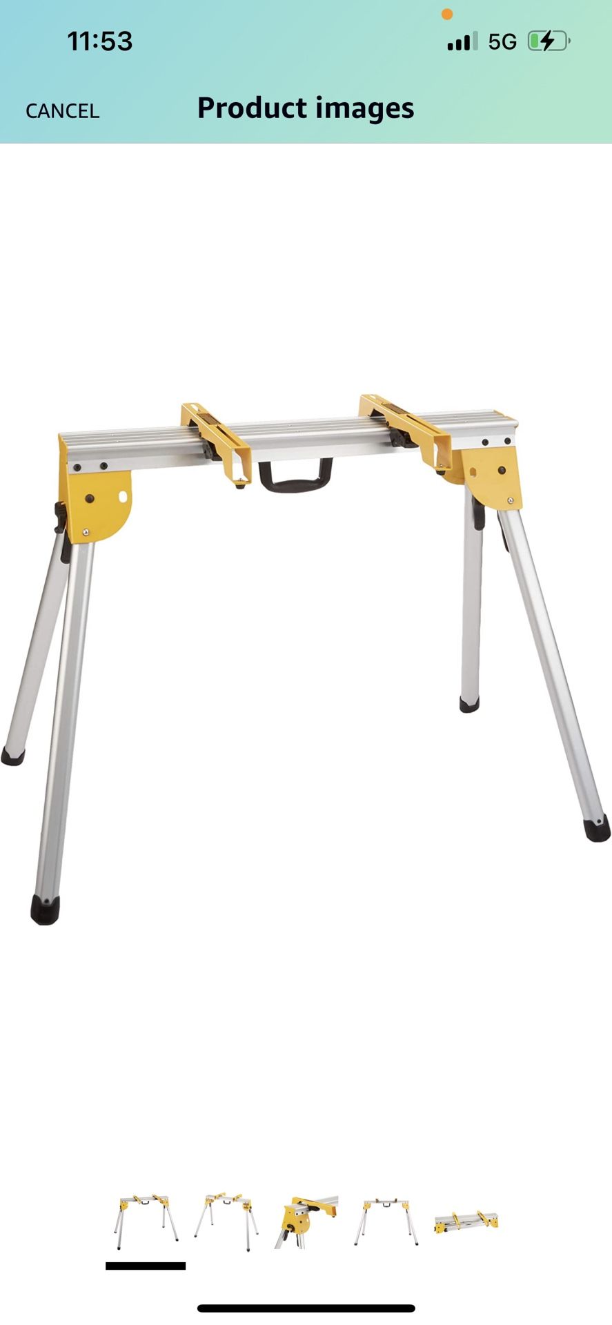 DEWALT Miter Saw Stand, Heavy Duty with Miter Saw Mounting Brackets