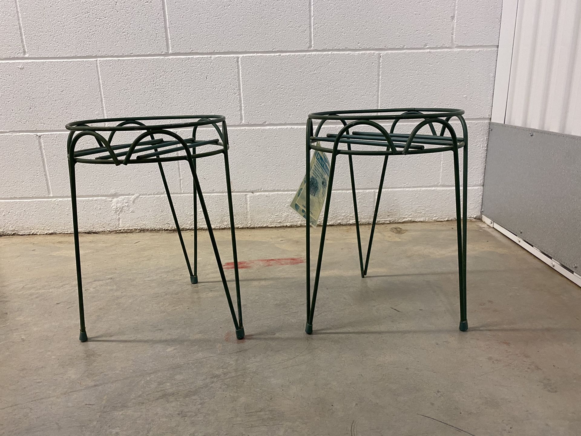 Pair Wire Plant Stands