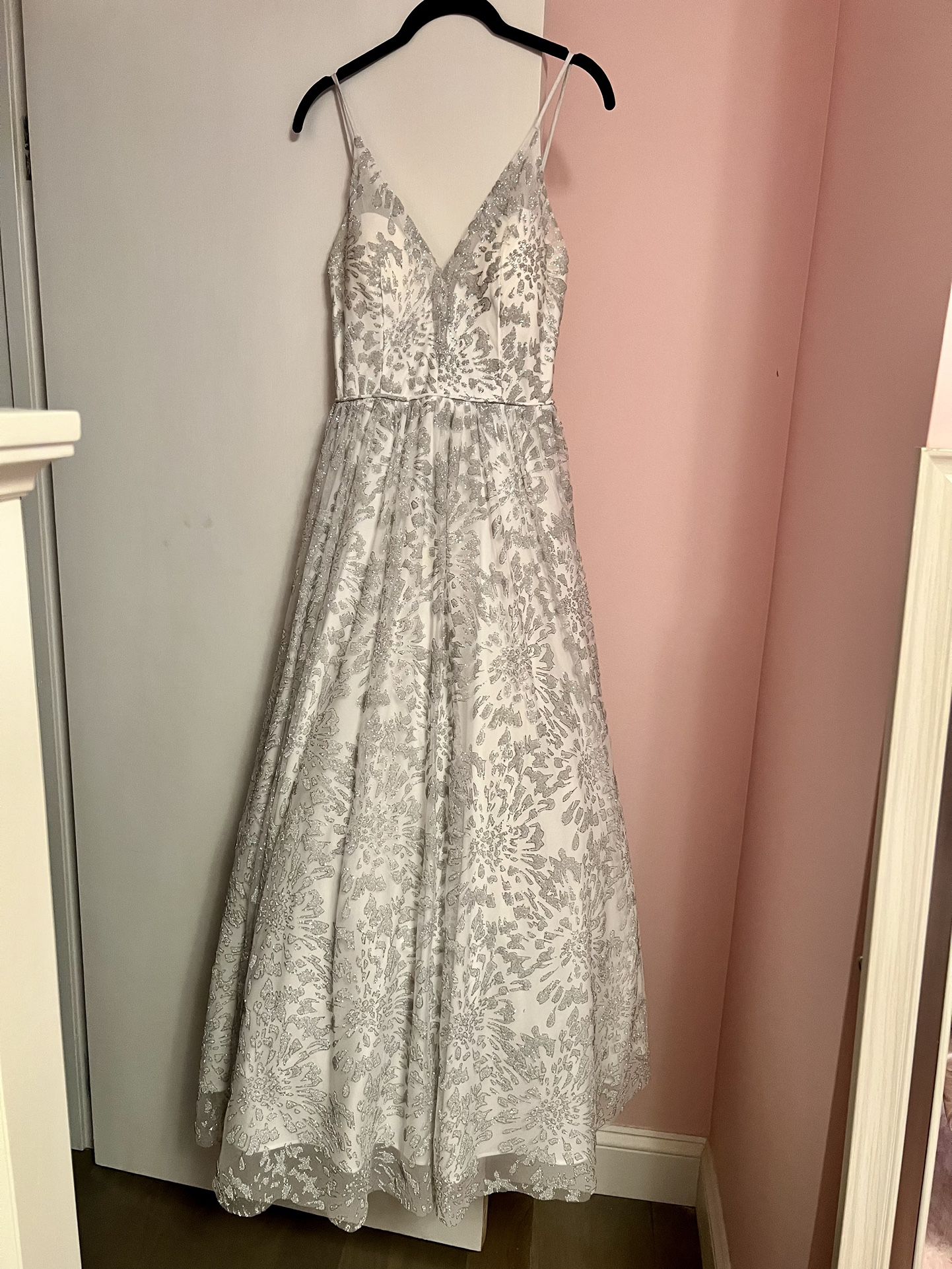 Dillard’s GB Long White Prom Gown