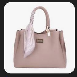 BADGLEY MISCHKA NEW YORK ARDENNE ZIPPER SATCHEL WITH BONUS SCARF