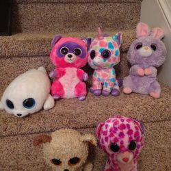 Six Size Medium Beanie Boos